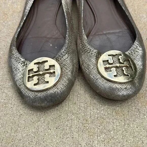 Tory Burch Metallic Flats - Picture 6 of 16